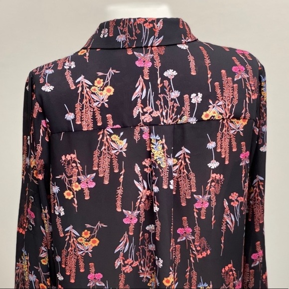 Semi Sheer Floral Blouse Lily White - Picture 3 of 8